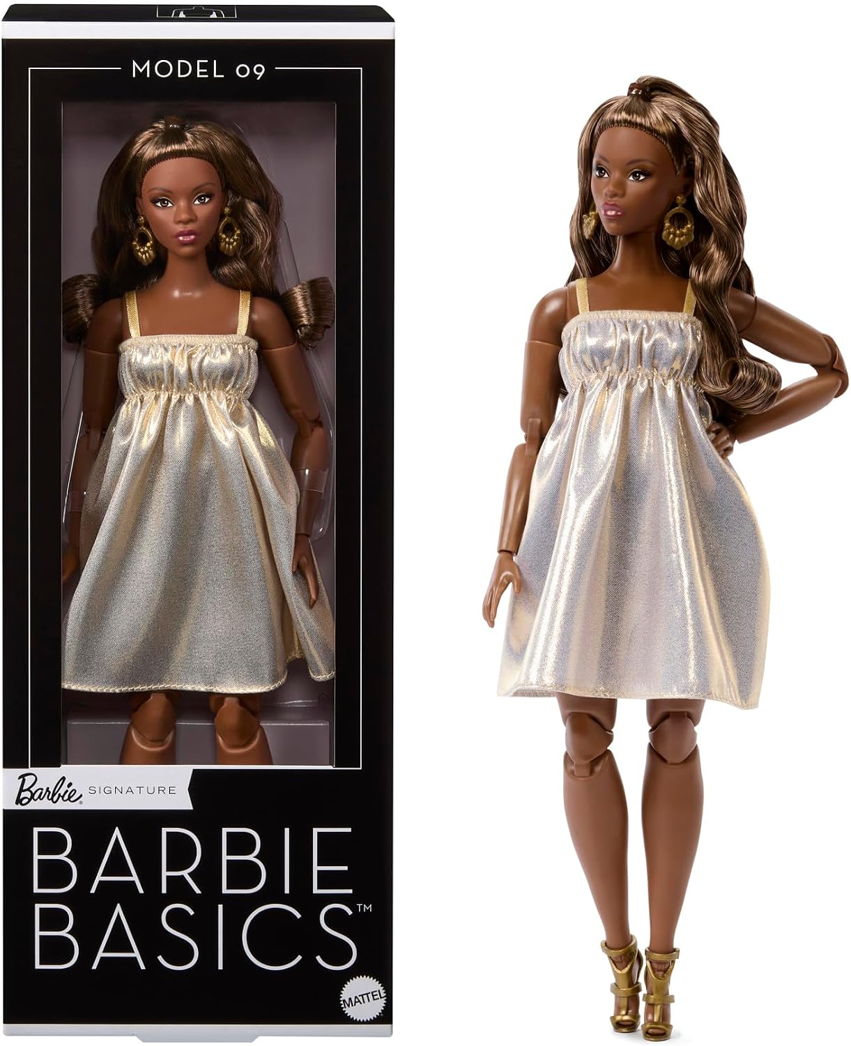 Mattel Collectible & Vintage Dolls - ตุ๊กตาบาร์บี้เบสิกส์ รุ่นออริจินัล ปี 2026 จากแมทเทล รุ่นแอฟริกันแบล็ก