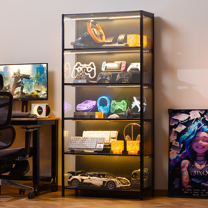 Collectible Collection - ตู้เก็บของโปร่งใสหลายชั้น, ประตูอะคริลิกกันฝุ่น, ตู้เก็บรองเท้า, ตู้โชว์สินค้า, ชั้นวางโชว์