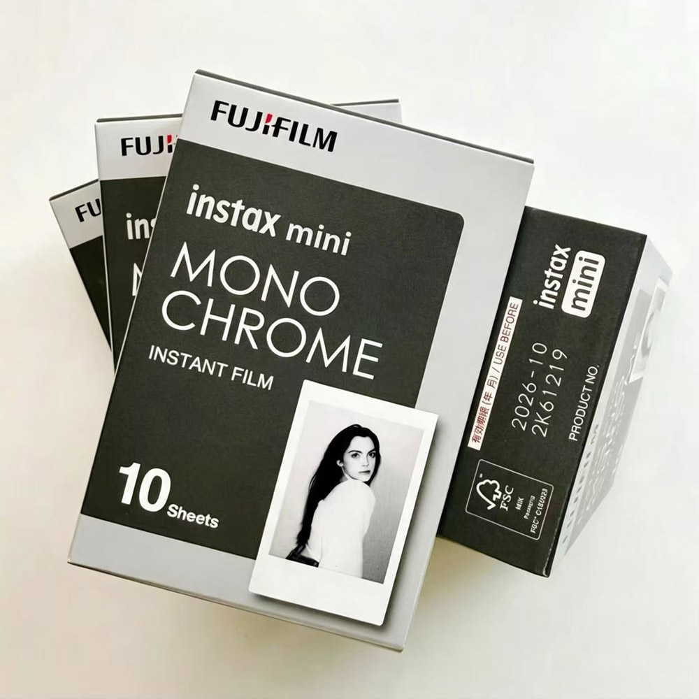Super 8 Film Reel - ฟิล์มฟูจิฟิล์มขาวดำ Fuji Instax Monochrome 10/60/100 แผ่น