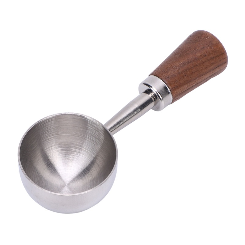 Vintage Collectible Spoons - ช้อนตวงกาแฟวินเทจ ช้อนตวงเมล็ดกาแฟ/ชา สไตล์เรโทร ทำจากสแตนเลส 304 ด้ามไม้สั้น