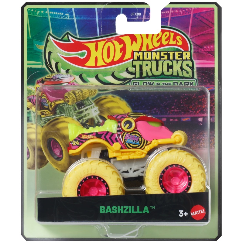 Mattel Collectible & Vintage Dolls - แมทเทล ฮอตวีลส์ มอนสเตอร์ ทรัคส์เรืองแสงในที่มืด Shark Wreak