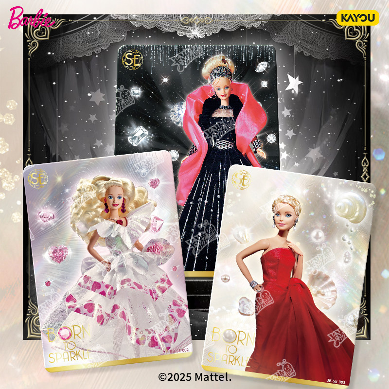 Mattel Collectible & Vintage Dolls - กล่องของขวัญฉลองครบรอบบาร์บี้ KAYOU Mattel บลายด์บ็อกซ์ ตุ๊กตาเรโทรคลาสสิก พร้อมการ์ดสะสม