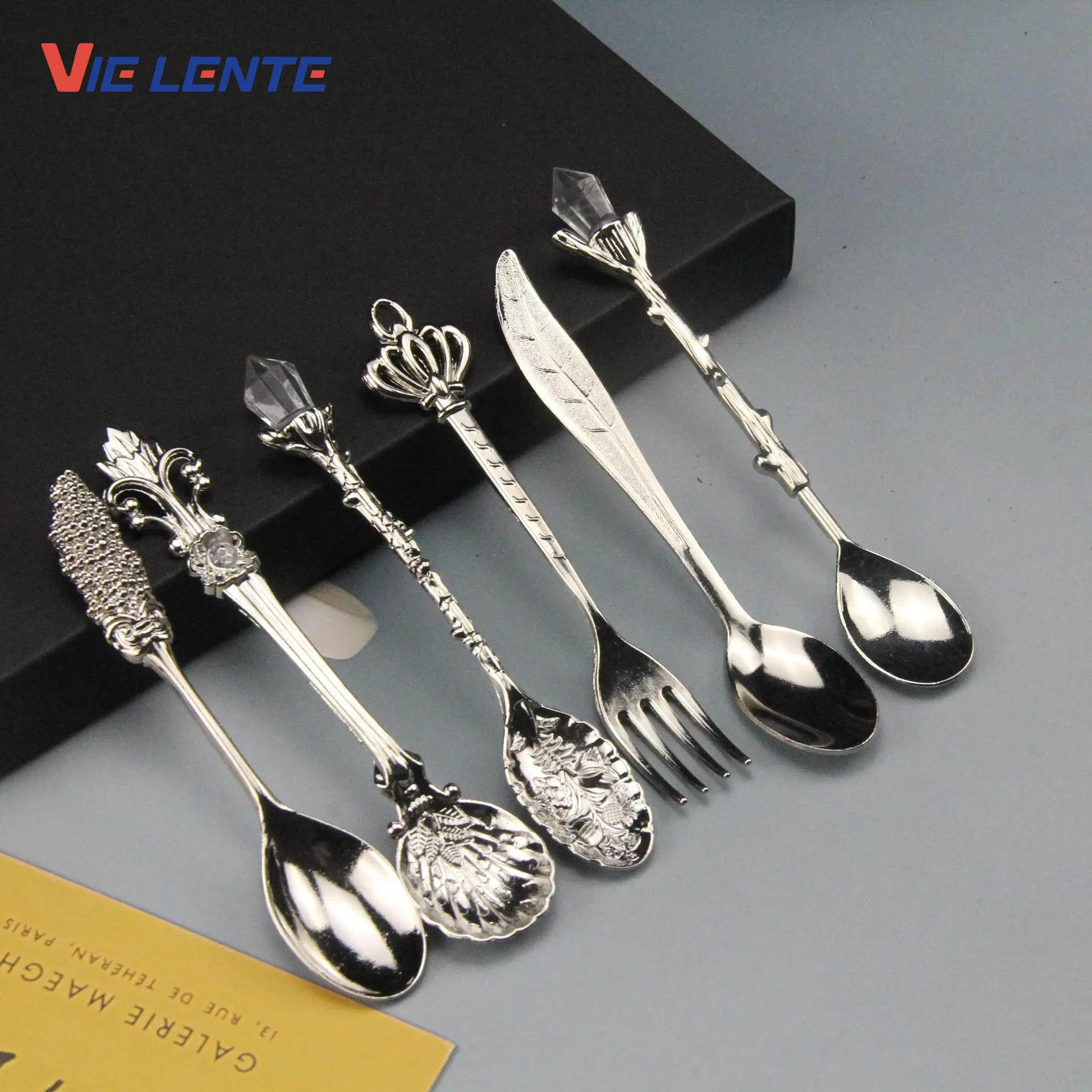 6 ชิ้นชุดช้อนไอศกรีม Jam ช้อนช - Vintage Collectible Spoons บทวิจารณ์และราคา