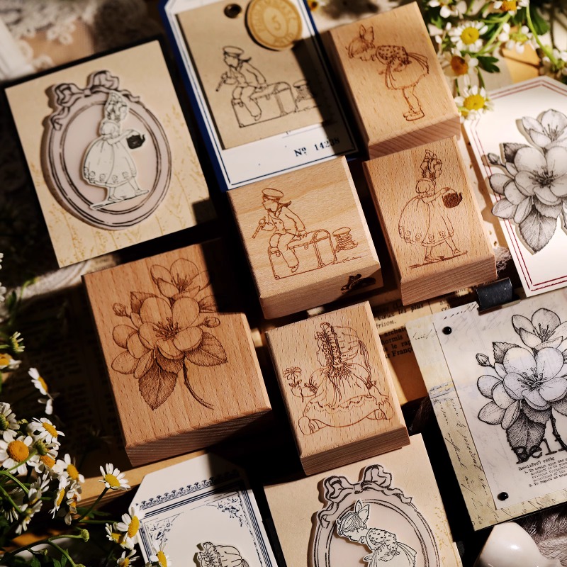 วินเทจน่ารักสาวดอกไม้เด็กหมีไม - Vintage Collectible Stamps บทวิจารณ์และราคา