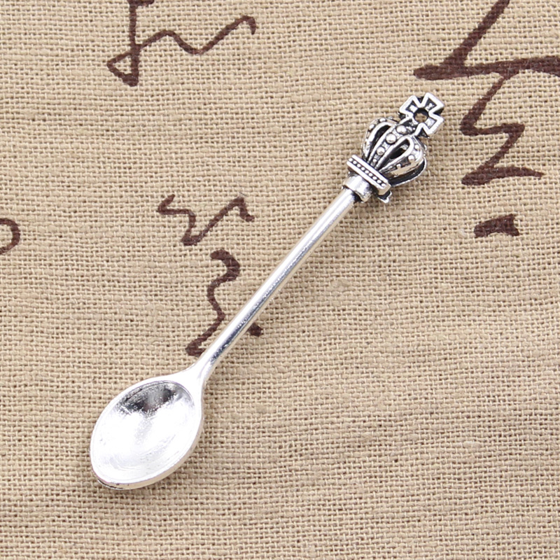 8pcs Charms ครัวช้อนมงกุฎ 57x9 - Vintage Collectible Spoons บทวิจารณ์และราคา