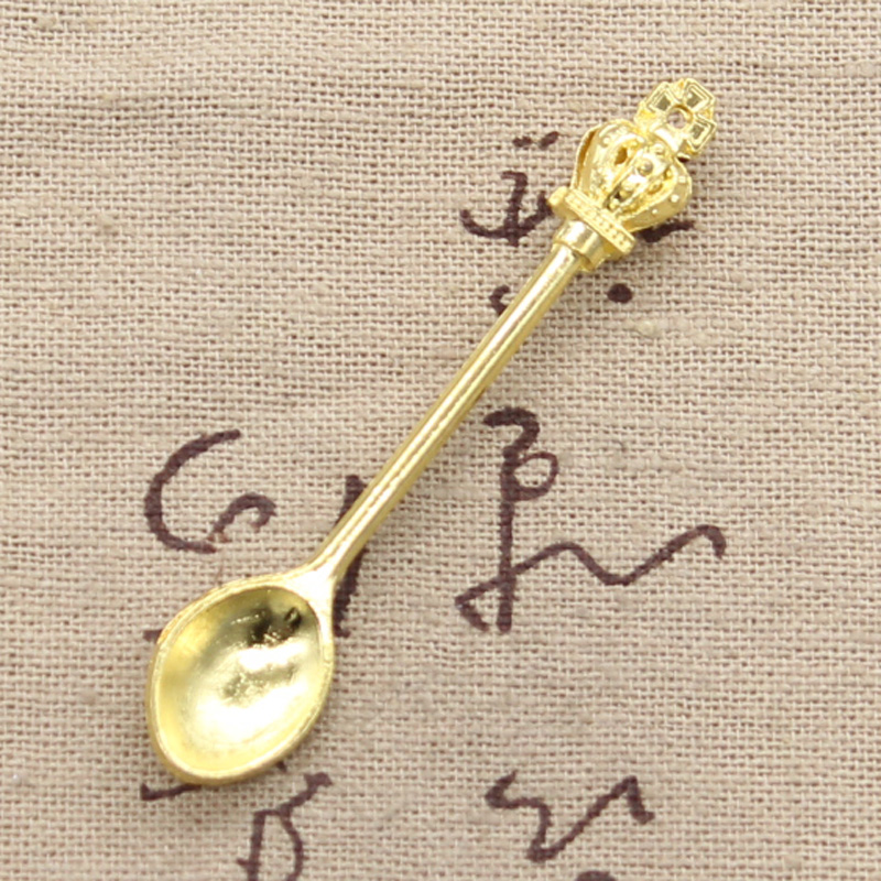 8pcs Charms ครัวช้อนมงกุฎ 57x9 - Vintage Collectible Spoons บทวิจารณ์และราคา