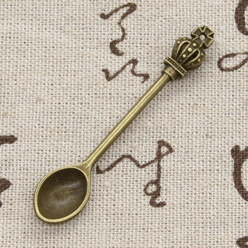 8pcs Charms ครัวช้อนมงกุฎ 57x9 - Vintage Collectible Spoons บทวิจารณ์และราคา
