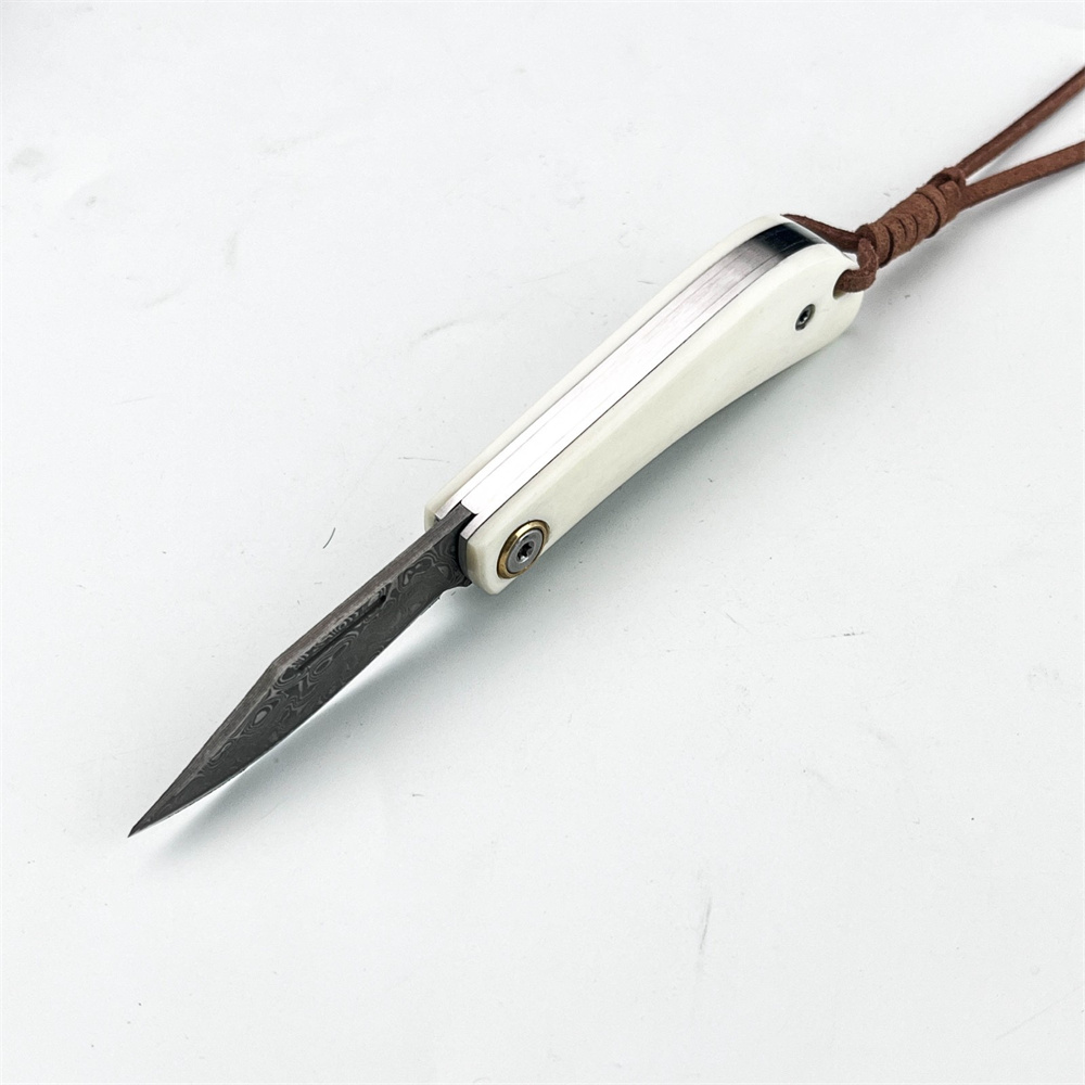 มีดพับวินเทจลายดามัสกัสขนาดกะท - Vintage Collectible Knife บทวิจารณ์และราคา
