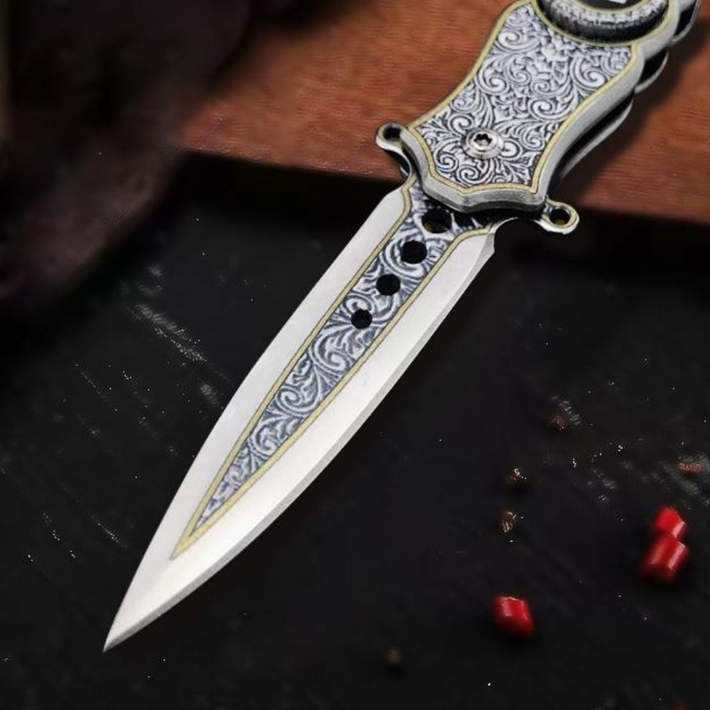 CM78 มีดพับพกพาสไตล์วินเทจ ลาย - Vintage Collectible Knife บทวิจารณ์และราคา