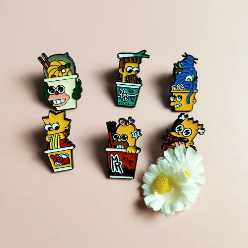 ชุด 6 ชิ้น เข็มกลัดโลหะลายการ์ - Vintage Item บทวิจารณ์และราคา