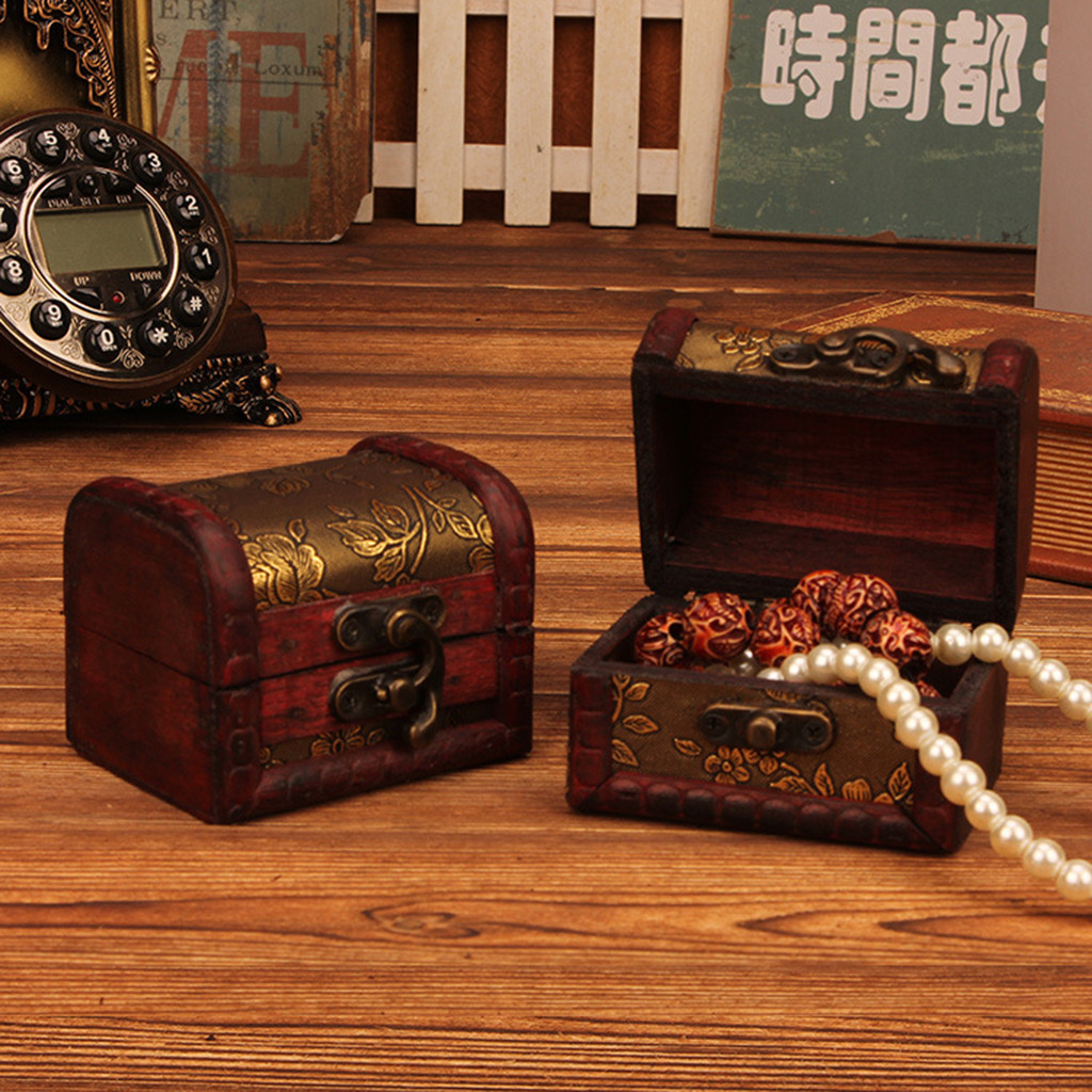 กล่องเครื่องประดับไม้สไตล์จีนโ - Vintage Collectibles บทวิจารณ์และราคา