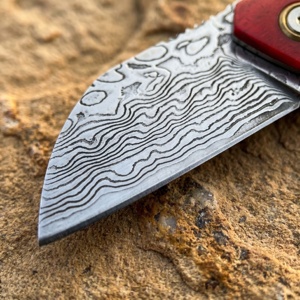 มีดพับ EDC วินเทจลายดามัสกัส,  - Vintage Collectible Knife บทวิจารณ์และราคา