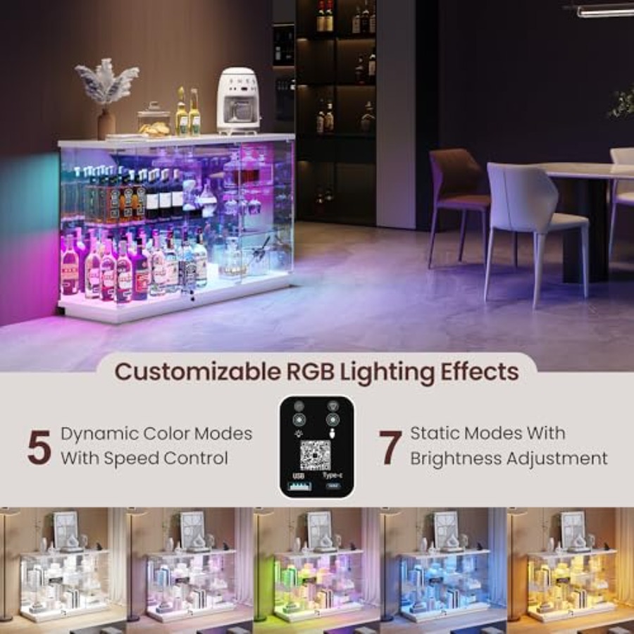 ตู้โชว์กระจก RGB พร้อมกุญแจล็อ - Collectible Collection บทวิจารณ์และราคา