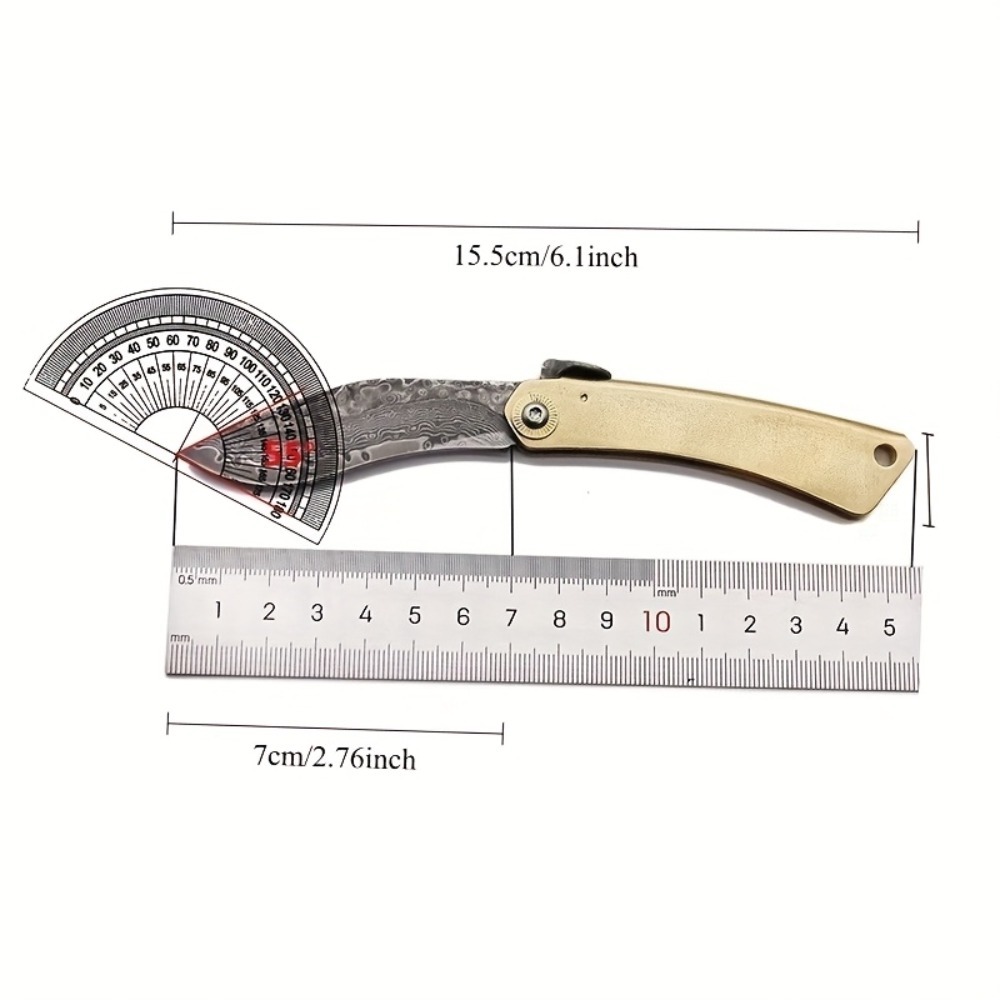มีดพับ EDC แบบพกพา ด้ามจับทองเ - Vintage Collectible Knife บทวิจารณ์และราคา