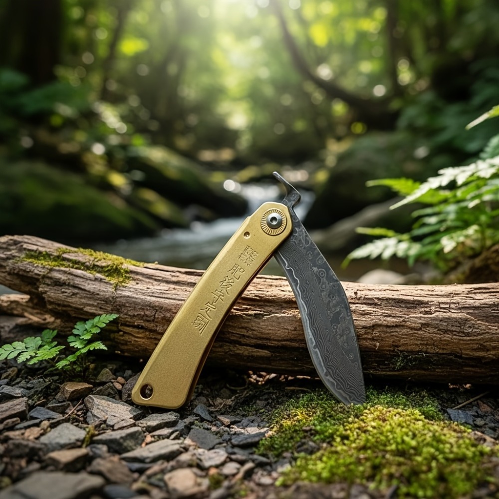 มีดพับ EDC แบบพกพา ด้ามจับทองเ - Vintage Collectible Knife บทวิจารณ์และราคา
